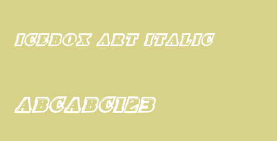 Icebox Art Italic