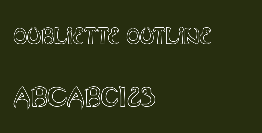 Oubliette Outline