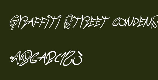 Graffiti Street Condensed Italic