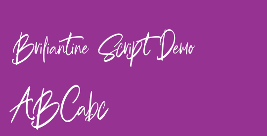 Briliantine Script Demo