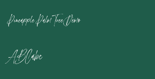 Pineapple Palm Tree Demo