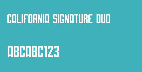 California Signature Duo