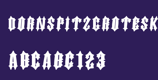 DornspitzGrotesk