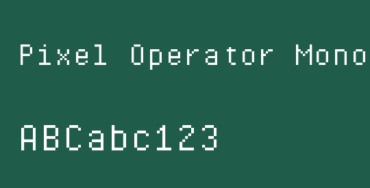 Pixel Operator Mono