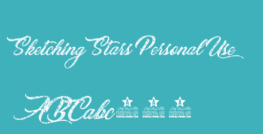Sketching Stars Personal Use