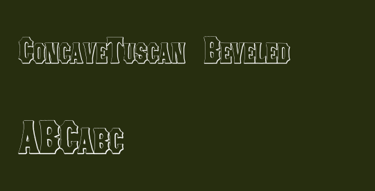 ConcaveTuscan Beveled