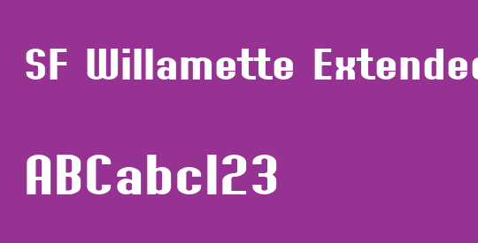 SF Willamette Extended