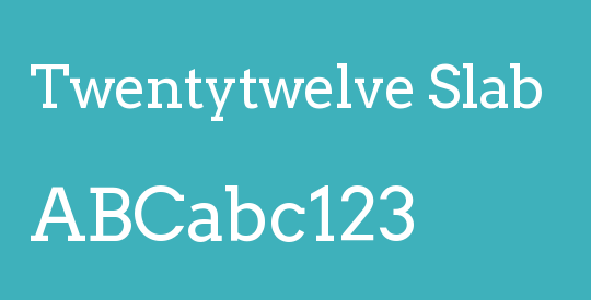 Twentytwelve Slab