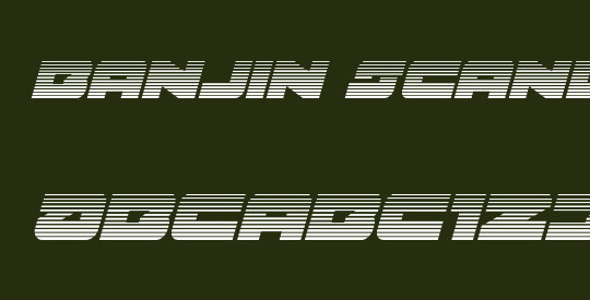 Banjin Scanlines Italic