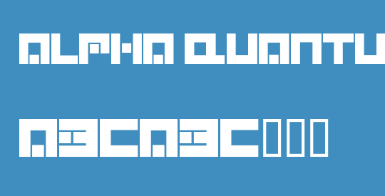 Alpha Quantum Glyphset