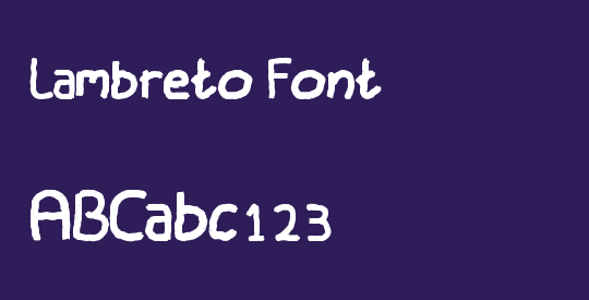 Lambreto Font