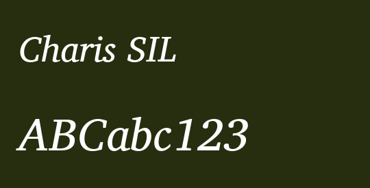 Charis SIL