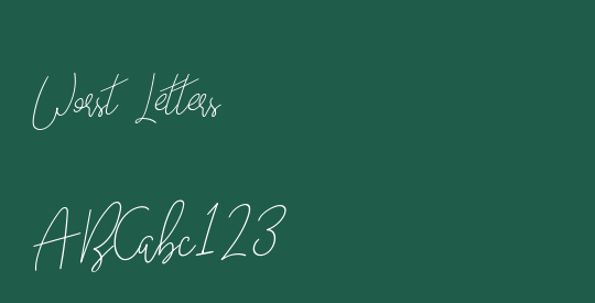 Worst Letters