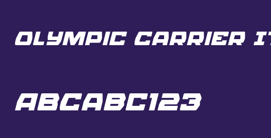 Olympic Carrier Italic