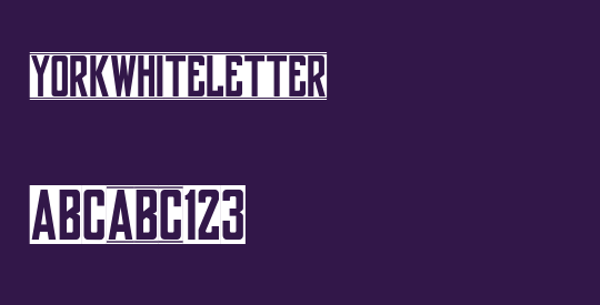 yorkwhiteletter