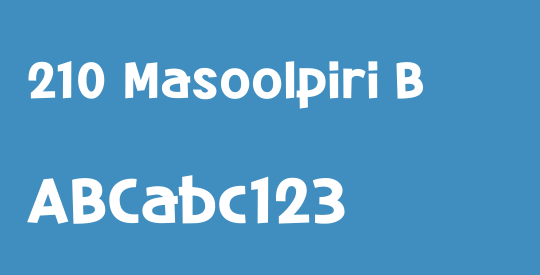 210 Masoolpiri B