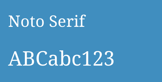 Noto Serif