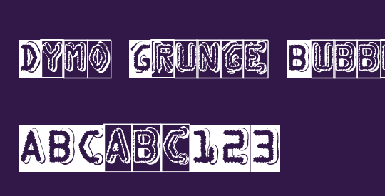 Dymo Grunge Bubble