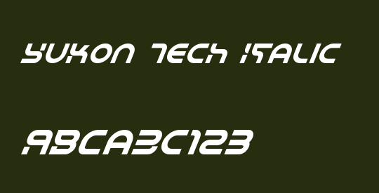 Yukon Tech Italic