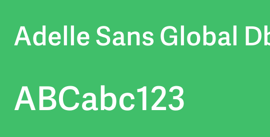 Adelle Sans Global Db