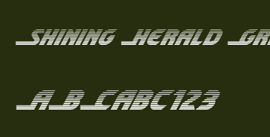 Shining Herald Gradient Italic