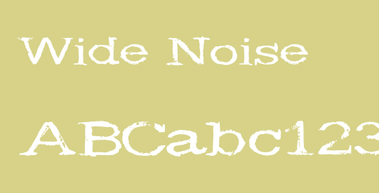 Wide Noise