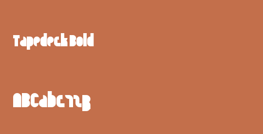 Tapedeck Bold