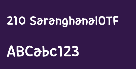 210 SaranghanalOTF