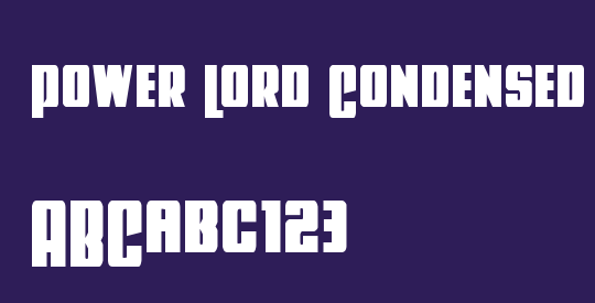 Power Lord Condensed