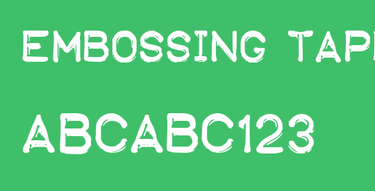 Embossing Tape 1 (BRK)