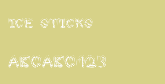 ice sticks