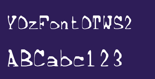 YOzFontOTWS2
