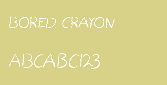 Bored Crayon