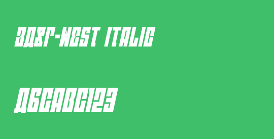EAST-west Italic