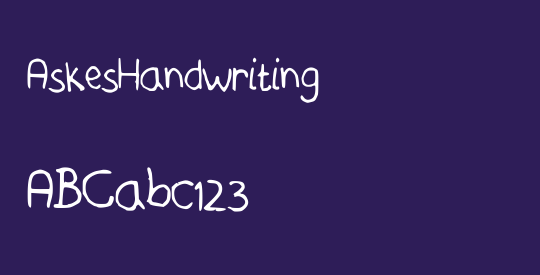 AskesHandwriting