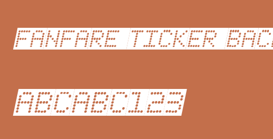 Fanfare Ticker Background Italic