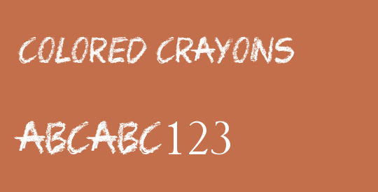 Colored Crayons