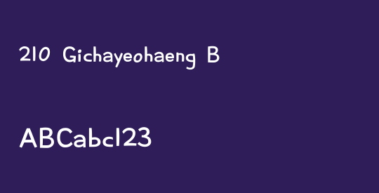 210 Gichayeohaeng B
