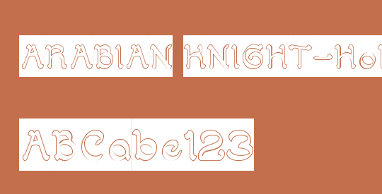 ARABIAN KNIGHT-Hollow-Inverse