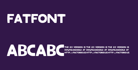 Fatfont