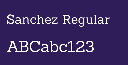 Sanchez Regular