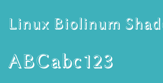 Linux Biolinum Shadow