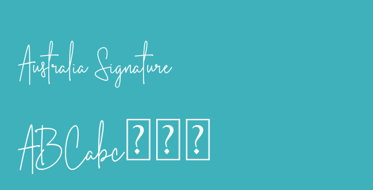 Australia Signature