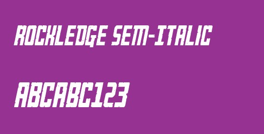 Rockledge Sem-Italic