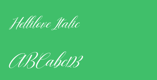 Hellilove Italic