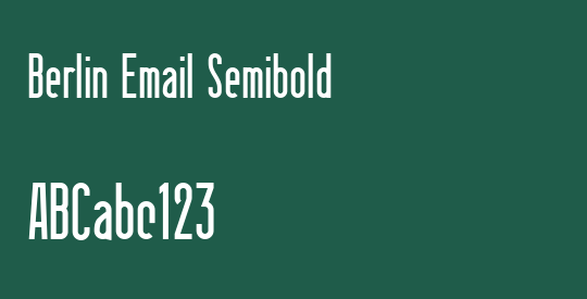 Berlin Email Semibold