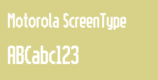 Motorola ScreenType