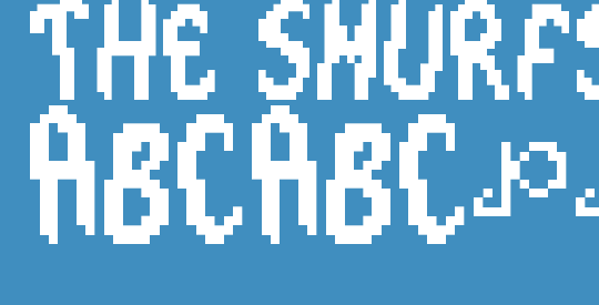 The Smurfs - Large Font