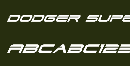 Dodger Super-Italic