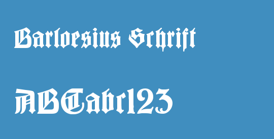 Barloesius Schrift